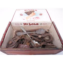 Mi Lola Cigar Box Full of Miscellaneous Items