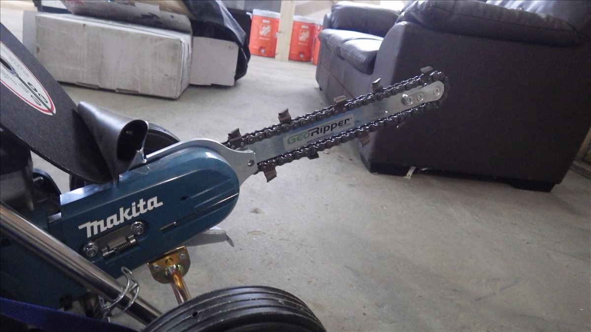 MAKITA MM4 EK7651H GEO RIPPER WITH CART AND CUT OFF SAW CONVERSION KIT ...