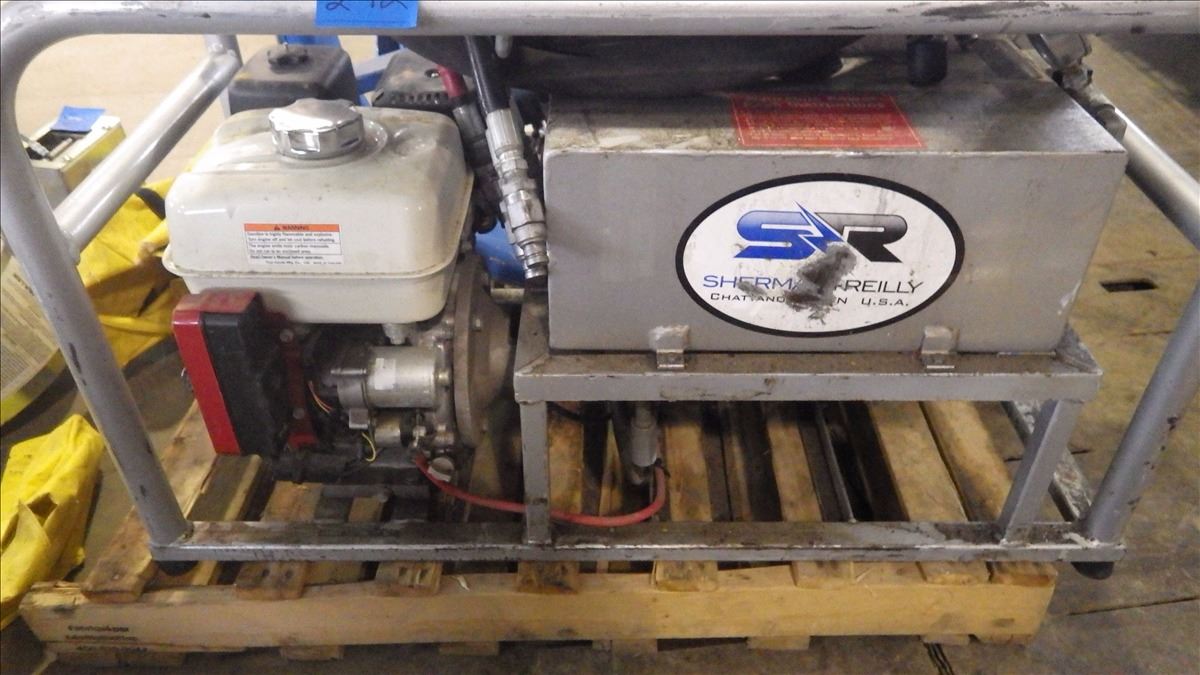 CONDUX CABLE PULLER WITH POWER PACK, SELF STAND AND HITCH MOUNT