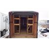 Image 4 : 16' V NOSE H & H TANDEM AXLE CARGO TRAILER VIN 533TC1626FC241102WITH SIDE DOOR AND REAR RAMP DOOR, I