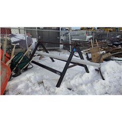 REEL STAND AND TWO MISC PIECES OF PIPE