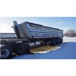 2008 LOAD LINE TRI AXLE DUMP TRAILER WITH PLASTIC LINER, ROLL TOP TARP, 99,200 GVWR, VIN 209ED352581