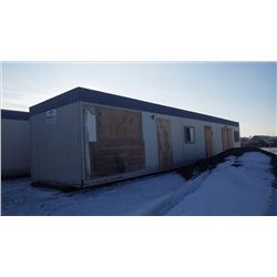 LOCATED ONE MILE NORTH OF SASKATOON...... READY TO GO....MOD SPACE OFFICE TRAILER ON STEEL SKIDS APP