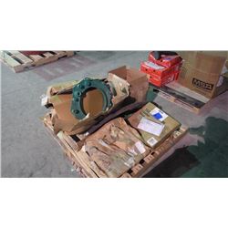 PALLET OF 2" STEEL SHAFT HYDRAULIC HOSE TORRINGTON BOLER BEARINGSH / ANCHOR (FLOOR MOUNT) PLUS MISC.