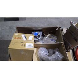 PALLET WITH AIR FILTERS / HOUSING FANS / MISC. REPAIRS