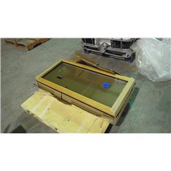 3 NEW WOOD FRAMED WINDOWS 45" X 21"