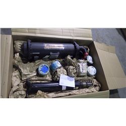 PALLET WITH MESAVI HEAT EXCHANGER / DRIVE SHAFT / PARKER HYDRAULIC PUMP AND BUSHINGS