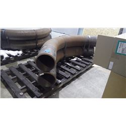 PALLET OF 2 13" 45 DEGREE HEAVY STEEL ELBOWS
