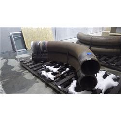 PALLET OF 2 13" 45 DEGREE HEAVY STEEL ELBOWS
