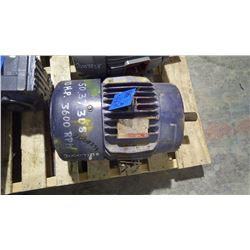 GE REBUILT 10HP 3 PHASE 575 VOLT LECTRIC MOTOR
