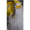 Image 2 : APPROX 50' KURITEC 1/2" 300 PSI YELLOW AIR HOSE WITH DELUXE LOCKING COUPLERS USA MADE