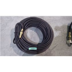 APPROX 50' SCOTT 3/8" PSI BLACK AIR HOSE WITH DELUXE LOCKING COUPLERS USA MADE