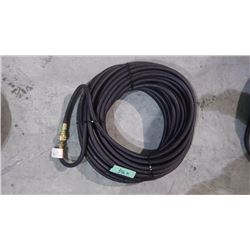 APPROX 50' SCOTT 3/8" PSI BLACK AIR HOSE WITH DELUXE LOCKING COUPLERS USA MADE