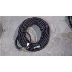 APPROX 50' SCOTT 3/8" PSI BLACK AIR HOSE WITH DELUXE LOCKING COUPLERS USA MADE