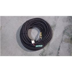 APPROX 50' SCOTT 3/8" PSI BLACK AIR HOSE WITH DELUXE LOCKING COUPLERS USA MADE