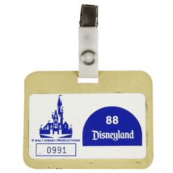 Disneyland Employee Badge.