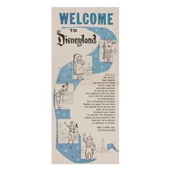 Welcome to Disneyland Gate Flyer.