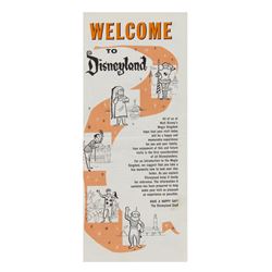 Welcome to Disneyland Gate Flyer.