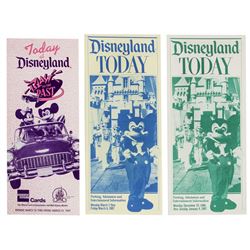 Set of (3) Disneyland Gate Flyers.