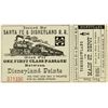 Image 2 : Complete Child "Disneyland Railroad" Ticket.