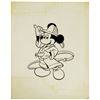 Original Firefighter Mickey Illustration.