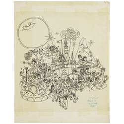 Original Disneyland New Year's Artwork.