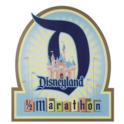 Disneyland Half Marathon Sign.