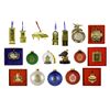 Image 1 : Set of (19) "Club 33" Holiday Ornaments.