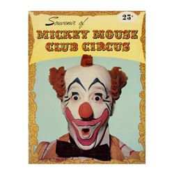 Mickey Mouse Club Circus Program.