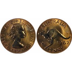 1962Y.(p) Australian Penny - PCGS PR 65RD