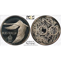 1967 Australian Goose Dollar - PCGS PR 66 DCAM