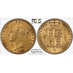 1875-S Australian Half Sovereign - PCGS AU 55