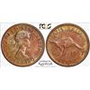 Image 1 : 1957Y.(p) Australian Penny - PCGS MS 64RB