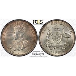 1931(m) Australian Shilling - PCGS MS 62