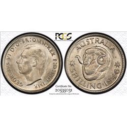 1946(m) Australian Shilling - PCGS MS 65