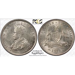 1913 Australian Florin - PCGS MS 62