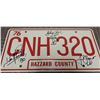 Image 1 : The Dukes of Hazzard Replica License Plate Signed