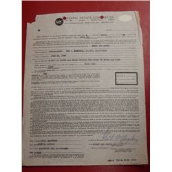 Jerry Lee Lewis Signed Contract 1965 JSA