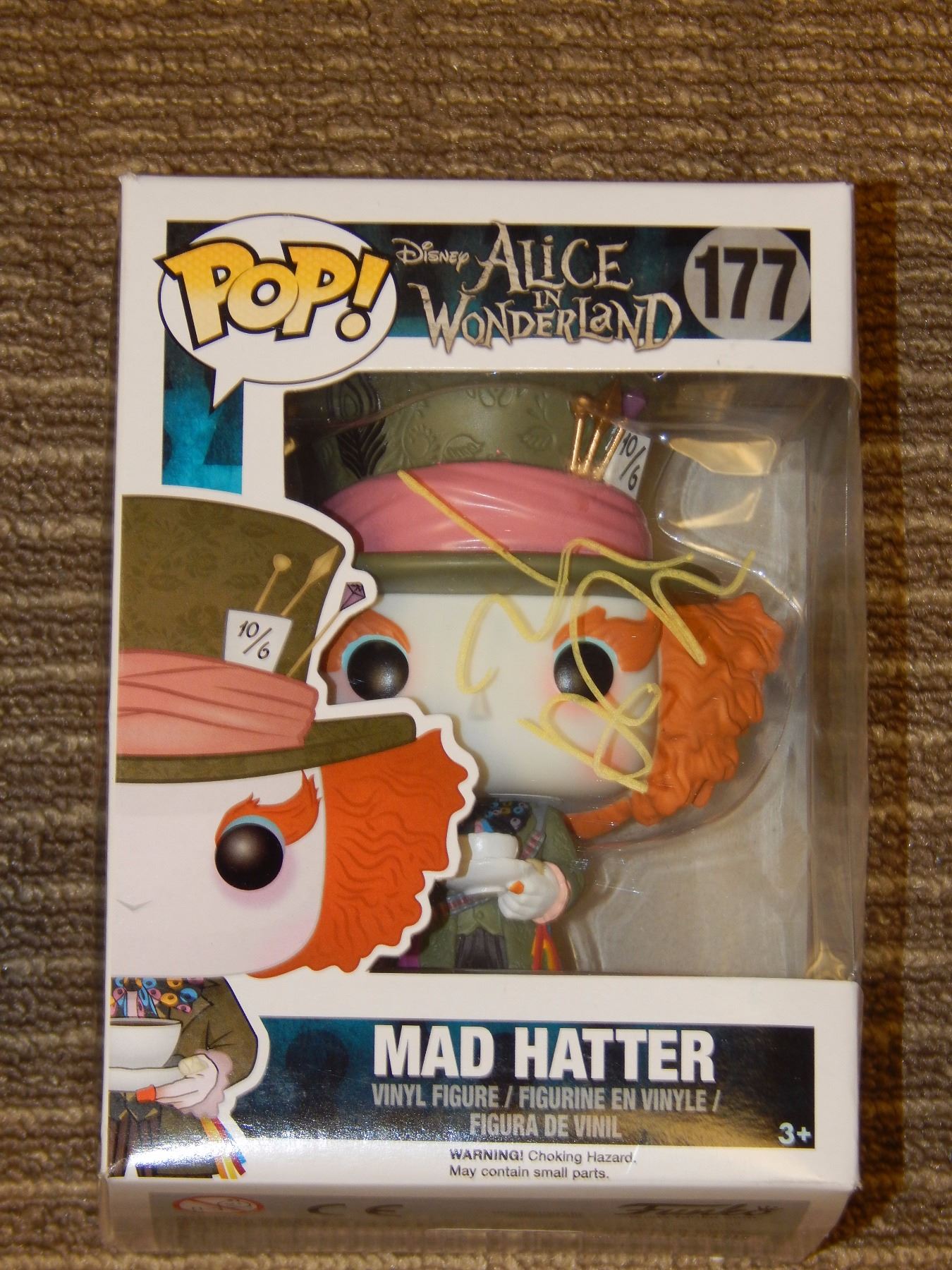 Johnny Depp Signed Alice In Wonderland Pop Vinyl Global