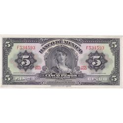 Currency - Paper - Mexico - 5 Pesos