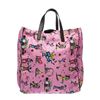 Image 1 : Prada Pink Nylon Graphic Print Tote Handbag