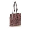 Image 2 : Prada Purple Black Brown Python Snakeskin Leather Shoulder Bag