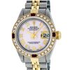 Image 1 : Rolex Two-Tone Diamond and Ruby DateJust Ladies Watch