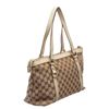 Image 5 : Gucci Beige Brown Canvas Leather Abbey Zip Tote Bag