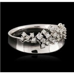 14KT White Gold 0.38 ctw Diamond Ring