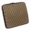 Image 3 : Gucci Brown Monogram Coated Canvas Leather Trim Laptop Case