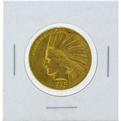 1915 $10 Indian Head Gold Coin XF