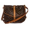 Image 1 : Louis Vuitton Monogram Canvas Leather Saumur 35 cm Messenger Bag