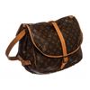 Image 2 : Louis Vuitton Monogram Canvas Leather Saumur 35 cm Messenger Bag