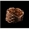 Image 3 : 14KT Rose Gold 1.22 ctw Diamond Ring